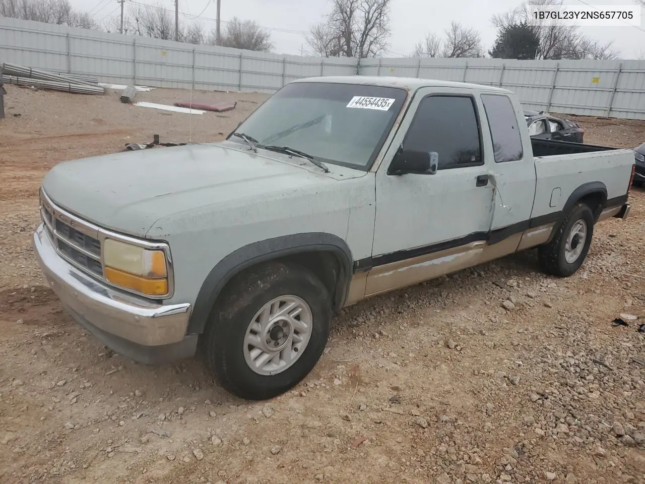 1992 Dodge Dakota VIN: 1B7GL23Y2NS657705 Lot: 44554435