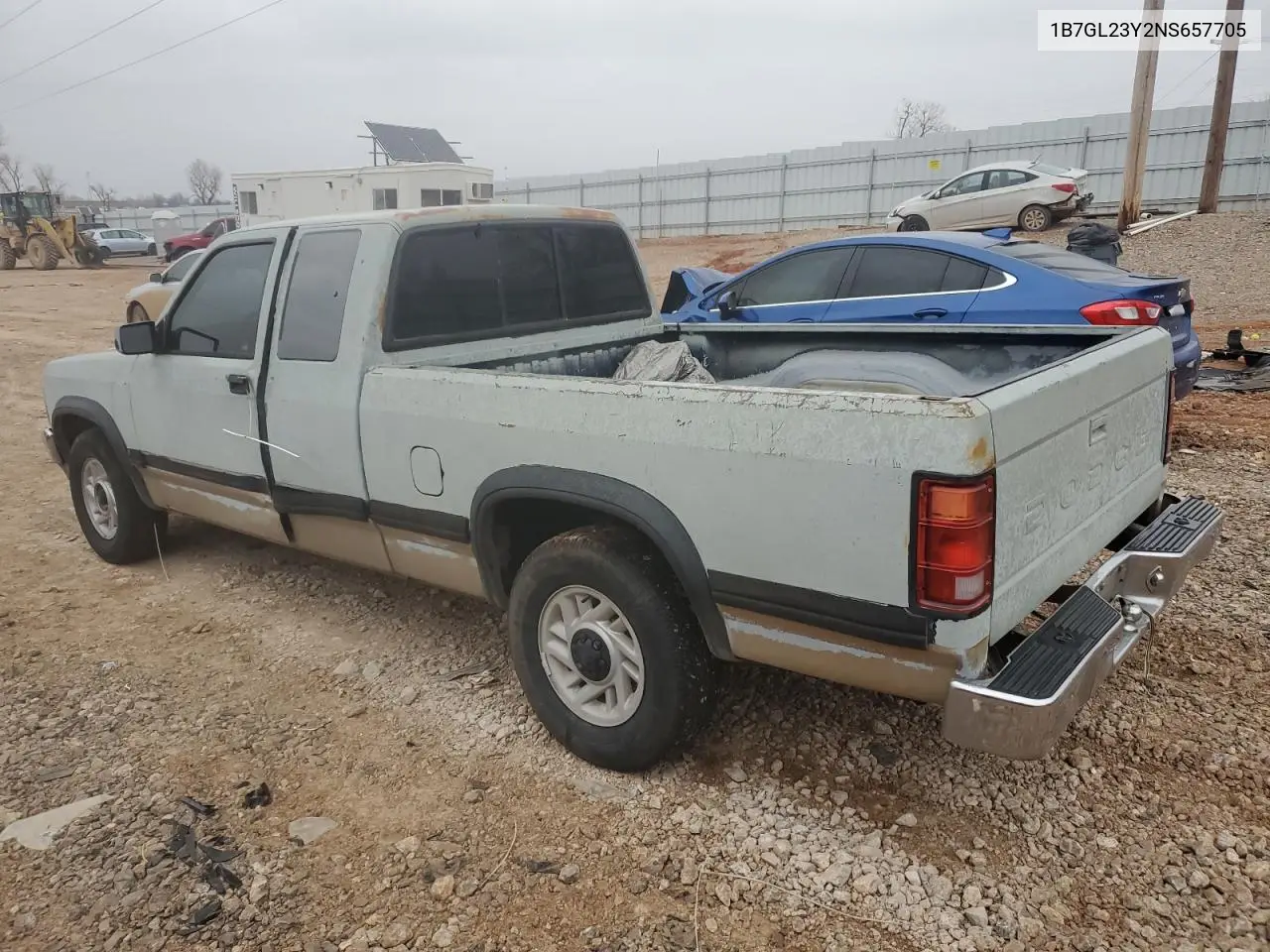 1992 Dodge Dakota VIN: 1B7GL23Y2NS657705 Lot: 44554435