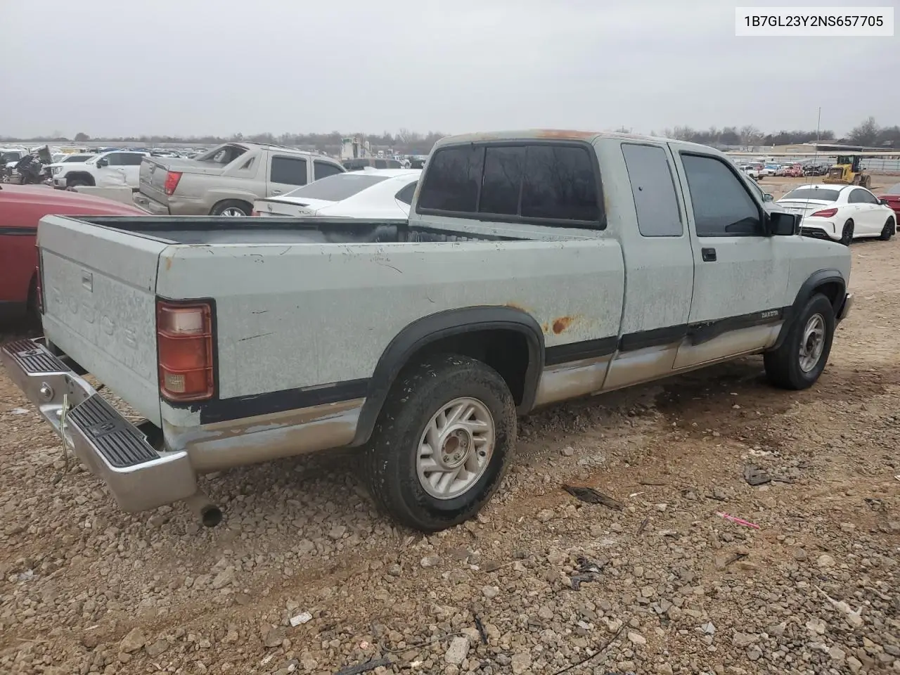 1992 Dodge Dakota VIN: 1B7GL23Y2NS657705 Lot: 44554435