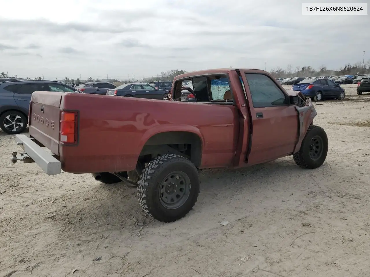 1992 Dodge Dakota VIN: 1B7FL26X6NS620624 Lot: 44598305