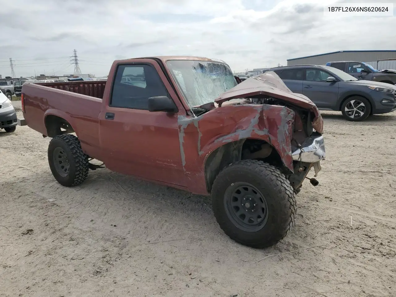 1992 Dodge Dakota VIN: 1B7FL26X6NS620624 Lot: 44598305