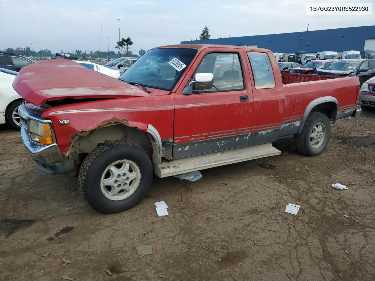 1994 Dodge Dakota VIN: 1B7GG23Y0RS522930 Lot: 65056045