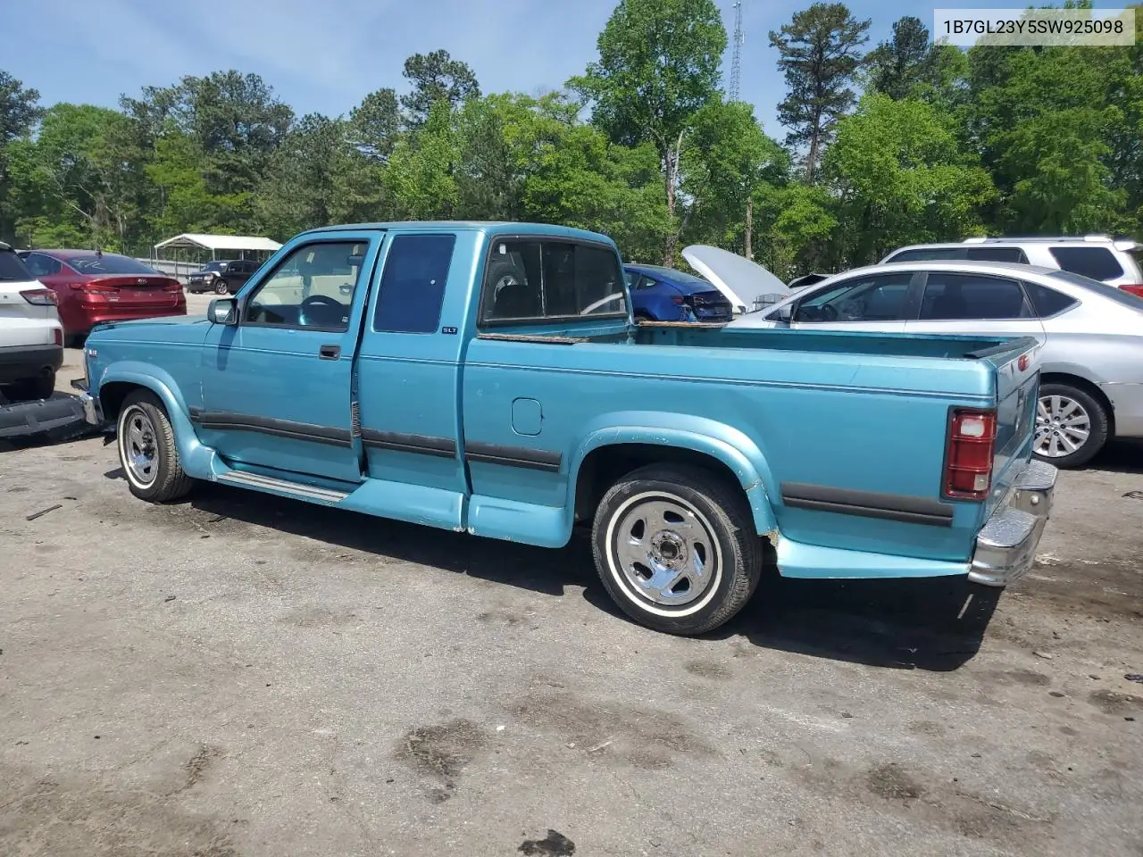1995 Dodge Dakota VIN: 1B7GL23Y5SW925098 Lot: 52750475