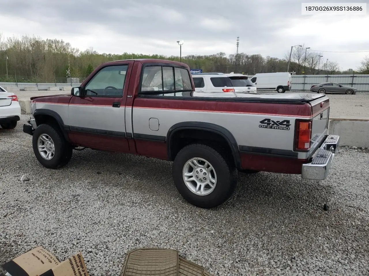 1995 Dodge Dakota VIN: 1B7GG26X9SS136886 Lot: 53092415