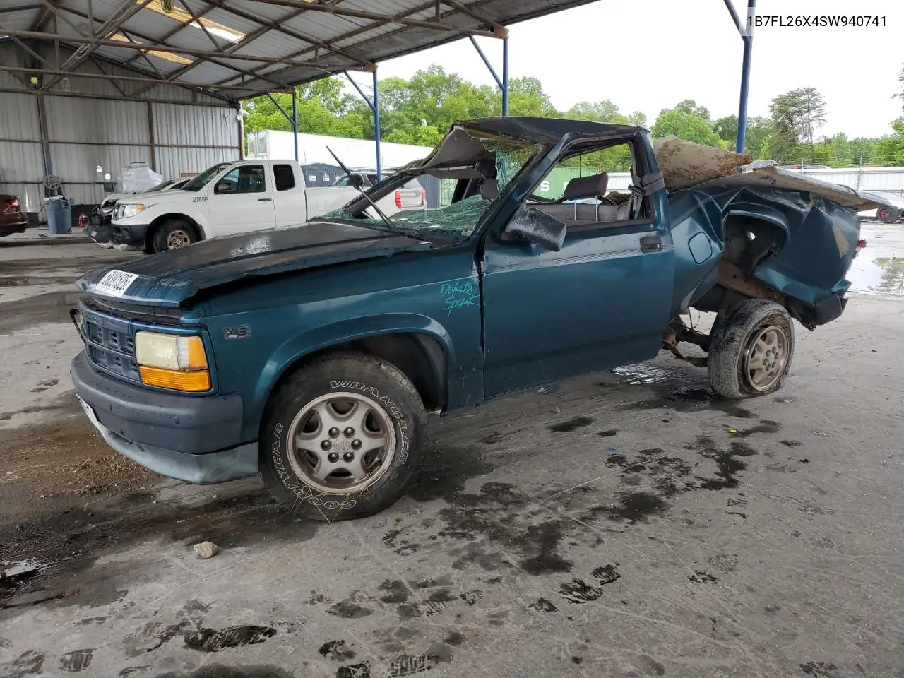 1995 Dodge Dakota VIN: 1B7FL26X4SW940741 Lot: 58391525