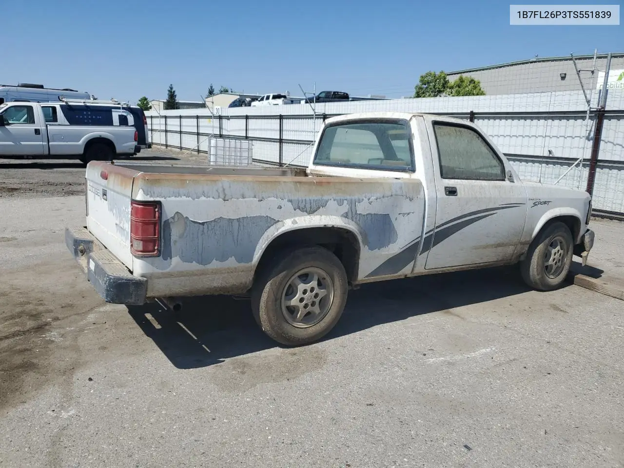 1995 Dodge Dakota VIN: 1B7FL26P3TS551839 Lot: 60354065