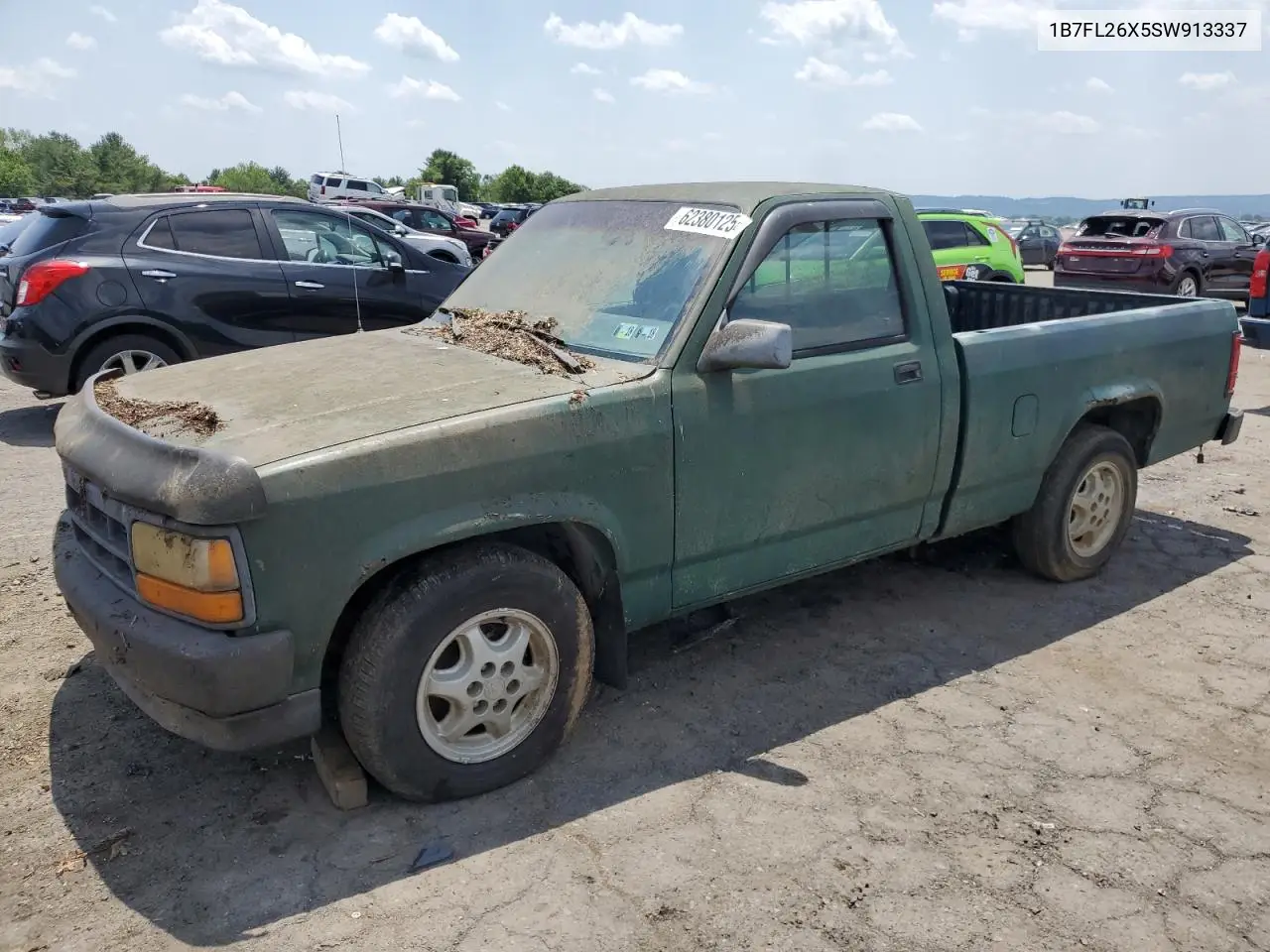 1995 Dodge Dakota VIN: 1B7FL26X5SW913337 Lot: 62380125