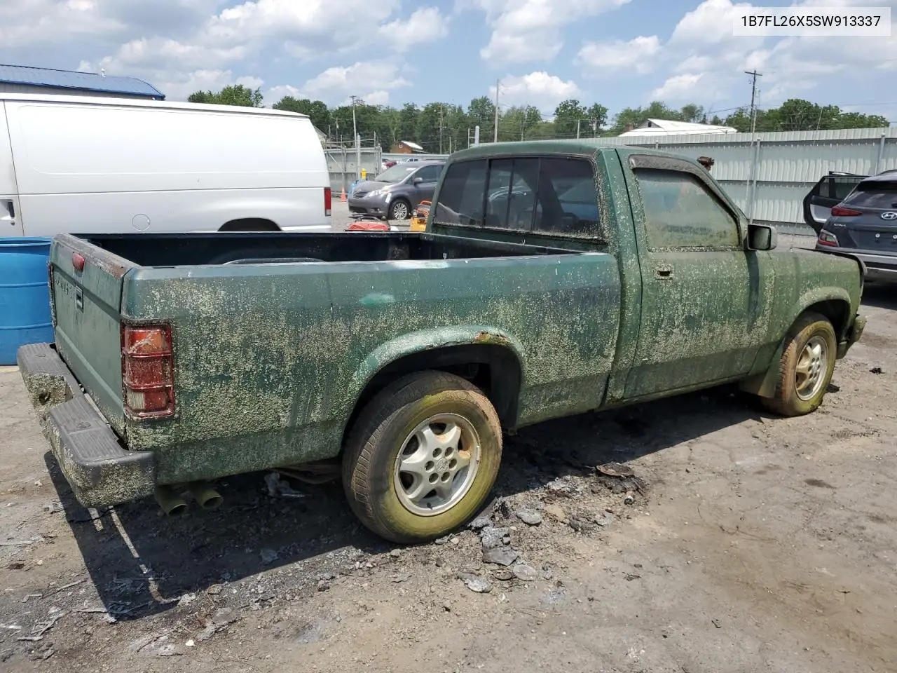 1995 Dodge Dakota VIN: 1B7FL26X5SW913337 Lot: 62380125