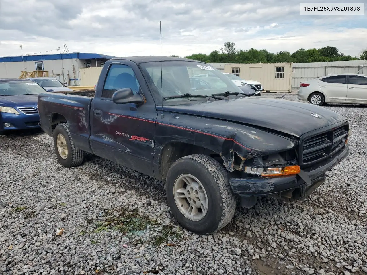 1997 Dodge Dakota VIN: 1B7FL26X9VS201893 Lot: 57107225