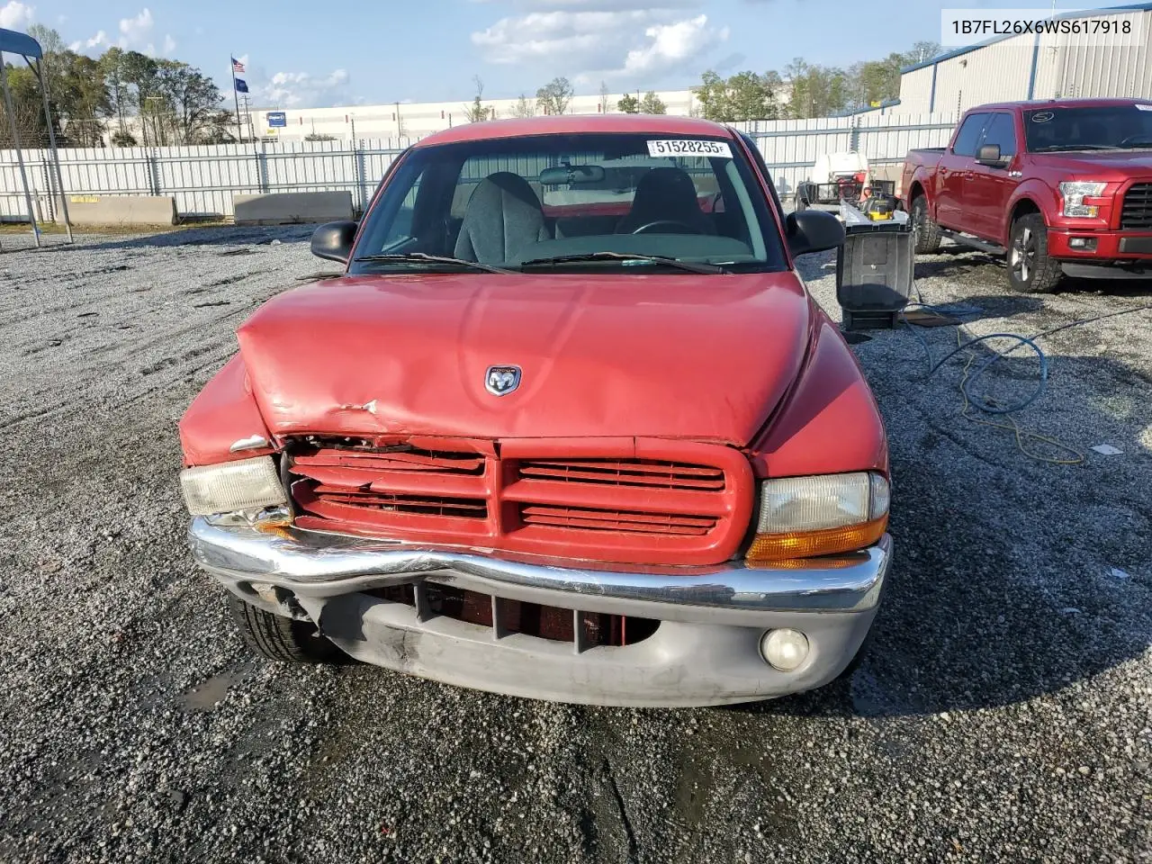 1998 Dodge Dakota VIN: 1B7FL26X6WS617918 Lot: 51528255