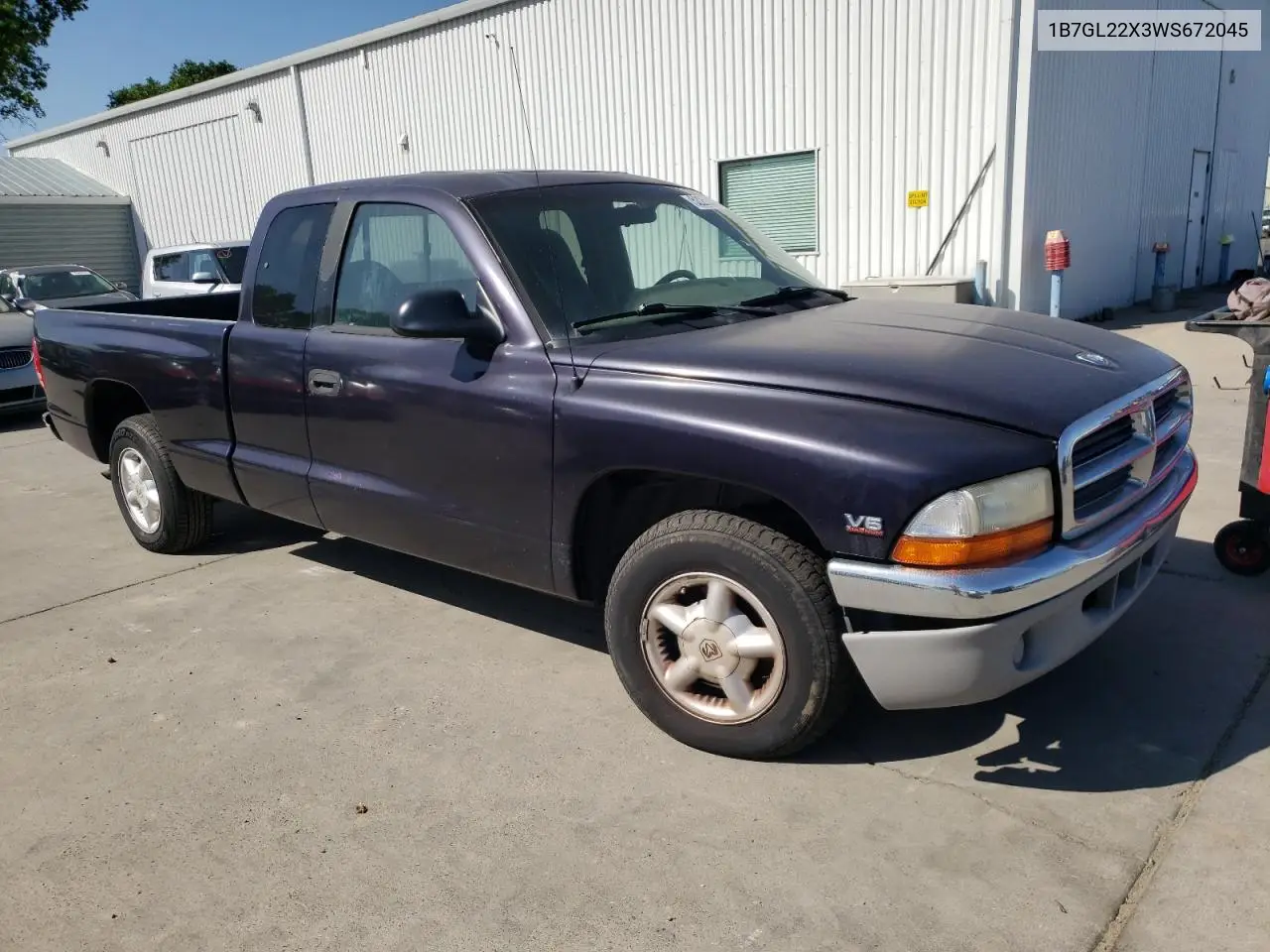 1998 Dodge Dakota VIN: 1B7GL22X3WS672045 Lot: 52253895