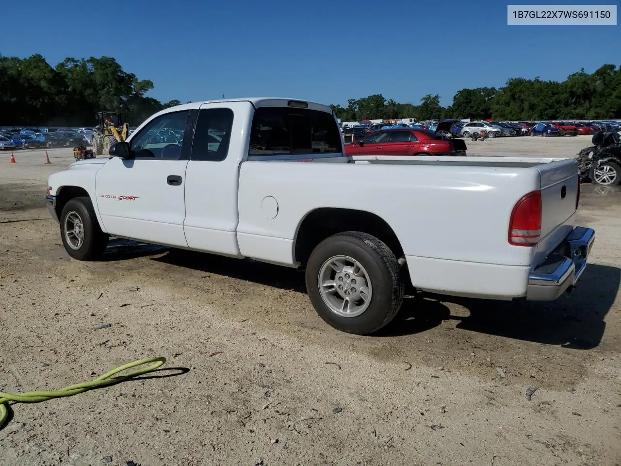 1998 Dodge Dakota VIN: 1B7GL22X7WS691150 Lot: 52904105