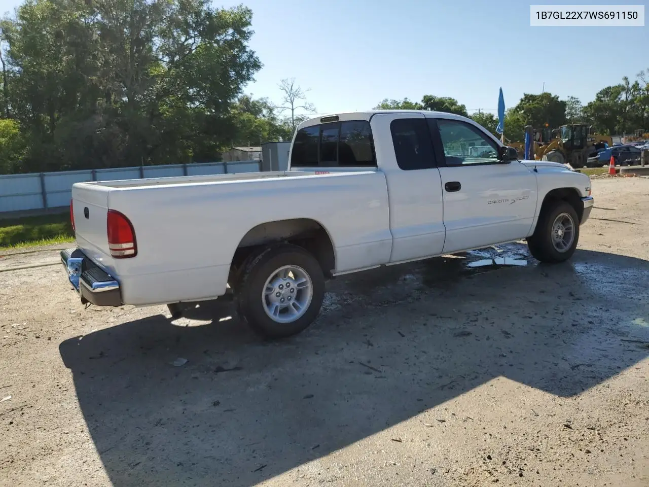 1998 Dodge Dakota VIN: 1B7GL22X7WS691150 Lot: 52904105