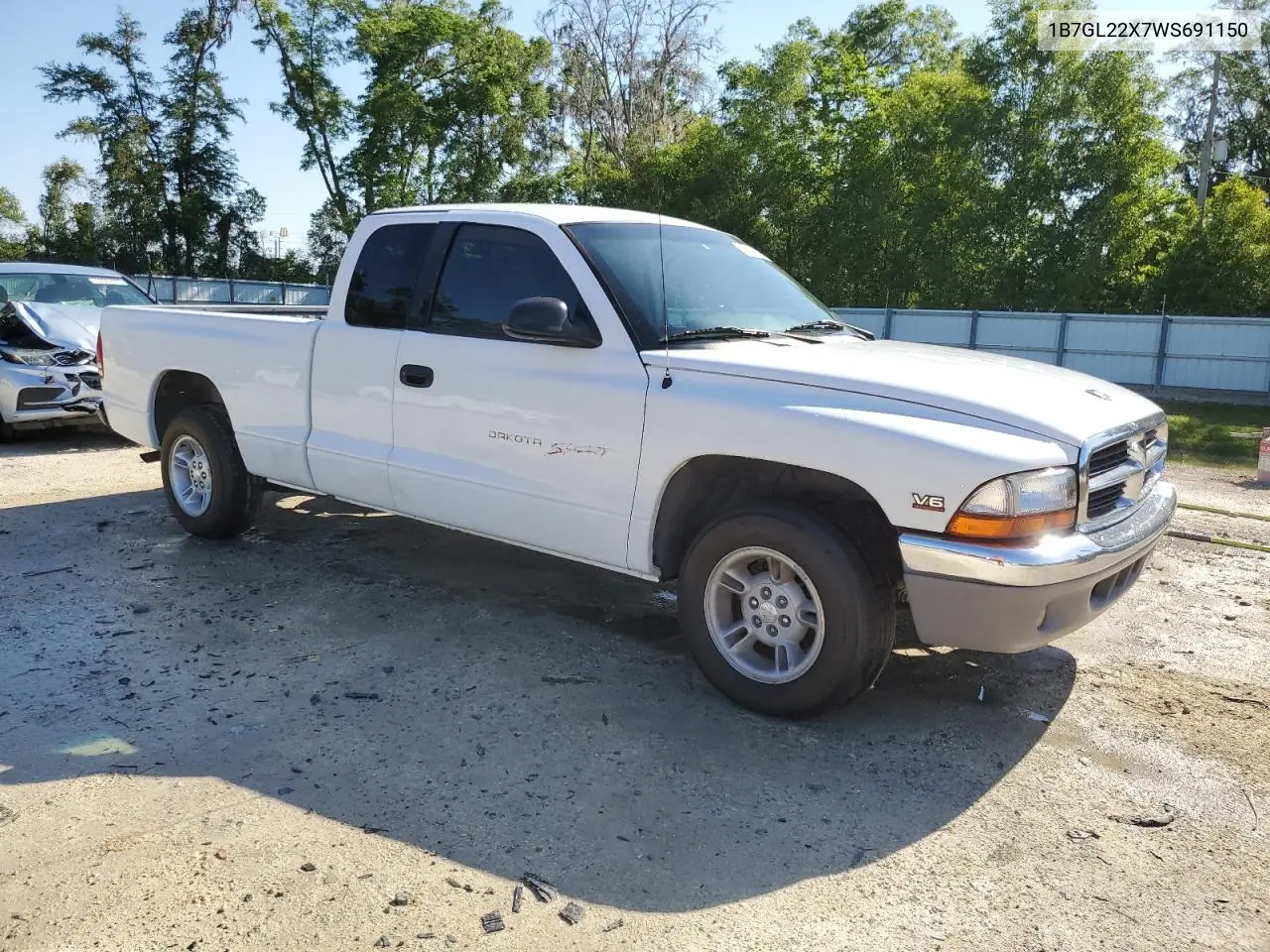1998 Dodge Dakota VIN: 1B7GL22X7WS691150 Lot: 52904105
