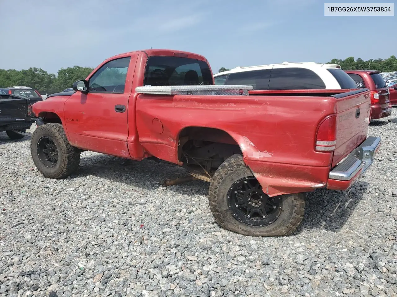 1998 Dodge Dakota VIN: 1B7GG26X5WS753854 Lot: 57213765