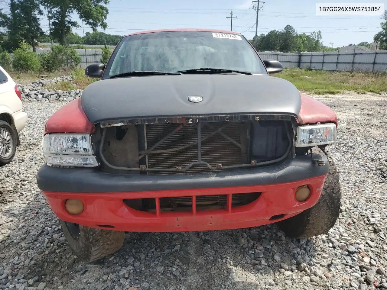 1998 Dodge Dakota VIN: 1B7GG26X5WS753854 Lot: 57213765