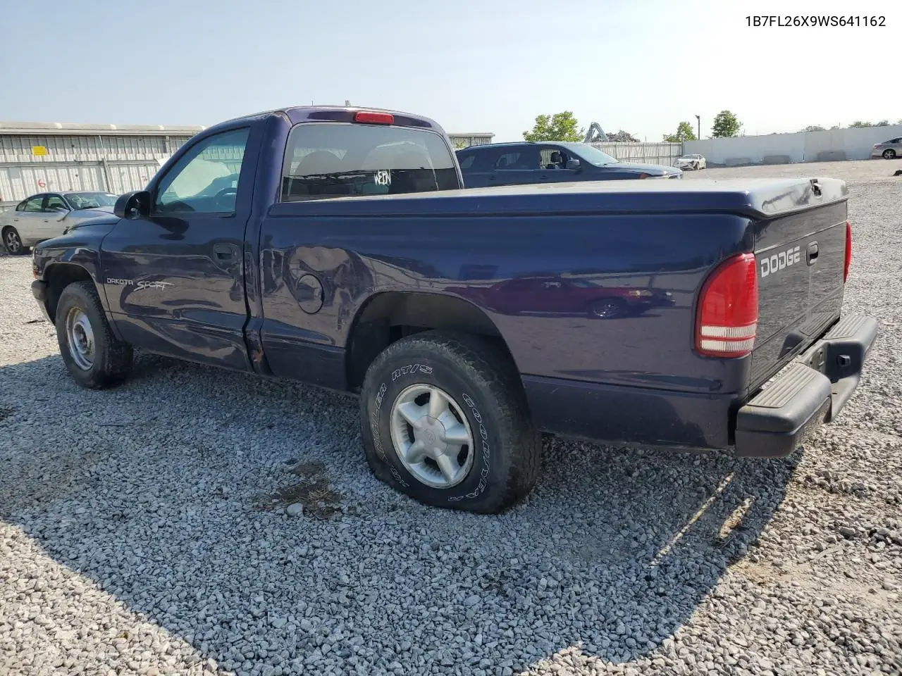 1998 Dodge Dakota VIN: 1B7FL26X9WS641162 Lot: 59421575