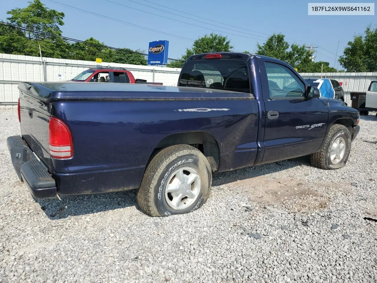 1998 Dodge Dakota VIN: 1B7FL26X9WS641162 Lot: 59421575