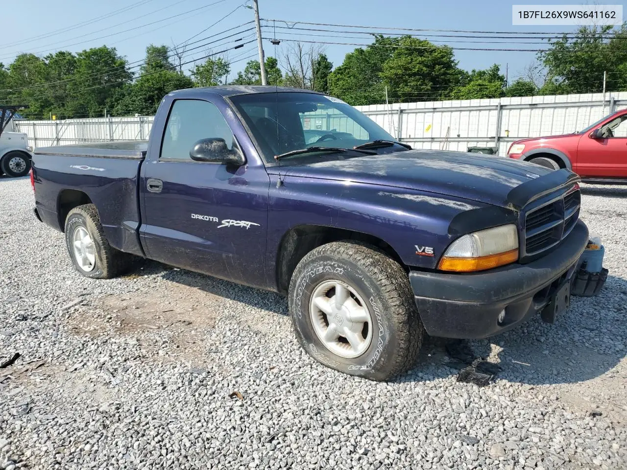 1998 Dodge Dakota VIN: 1B7FL26X9WS641162 Lot: 59421575