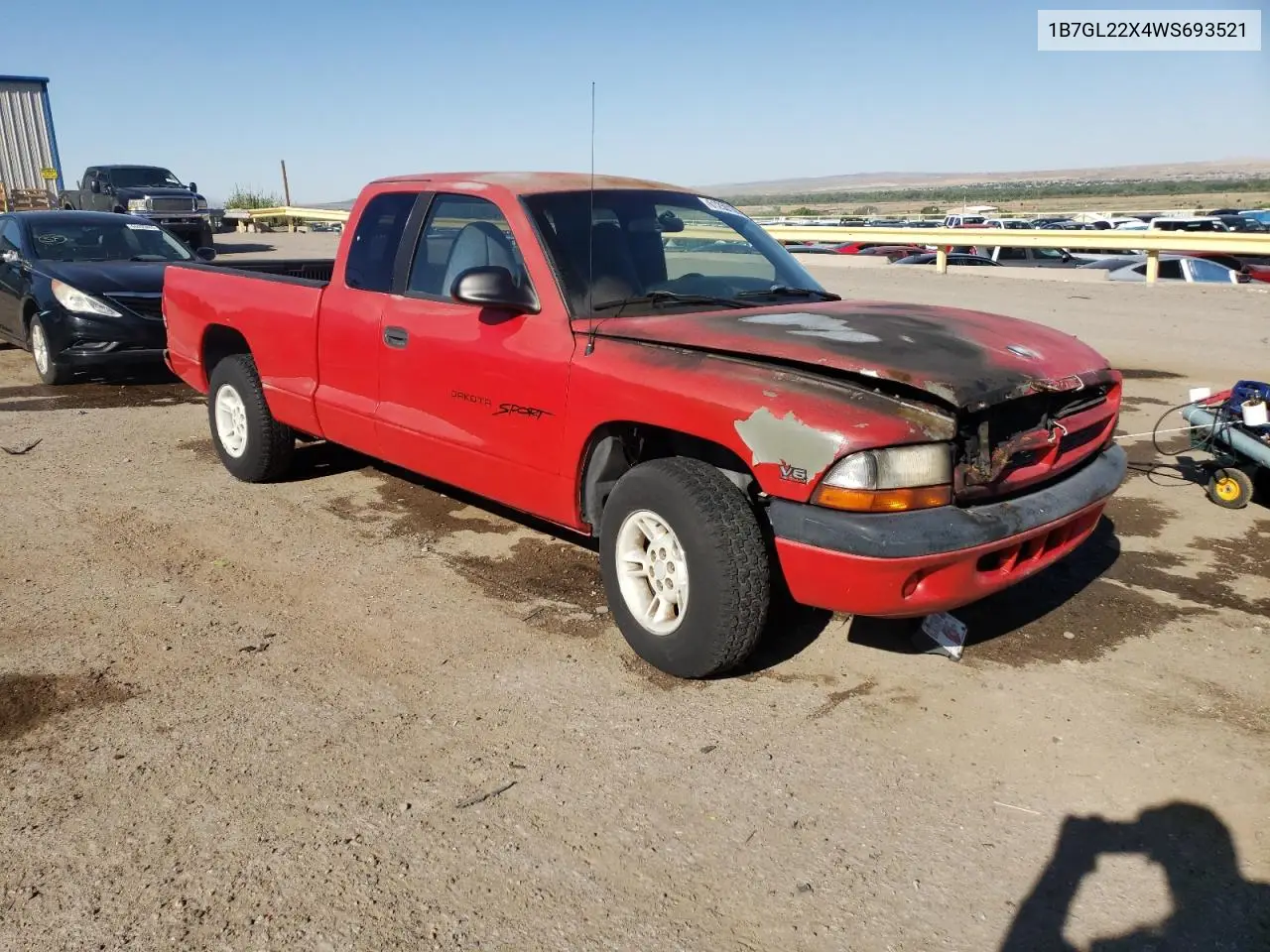 1998 Dodge Dakota VIN: 1B7GL22X4WS693521 Lot: 61250105