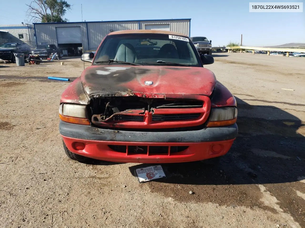 1998 Dodge Dakota VIN: 1B7GL22X4WS693521 Lot: 61250105
