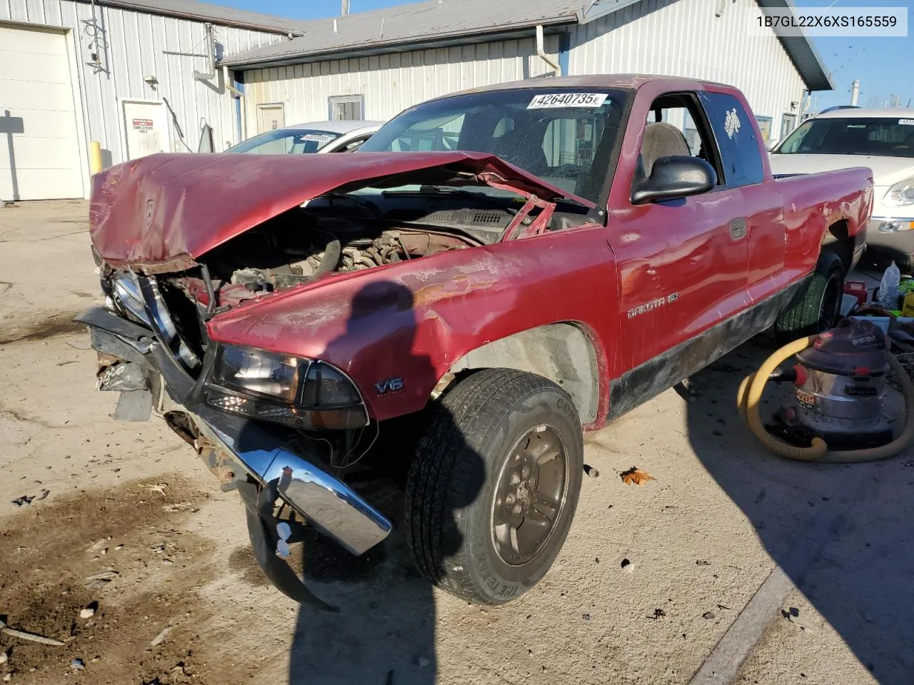 1999 Dodge Dakota VIN: 1B7GL22X6XS165559 Lot: 42640735