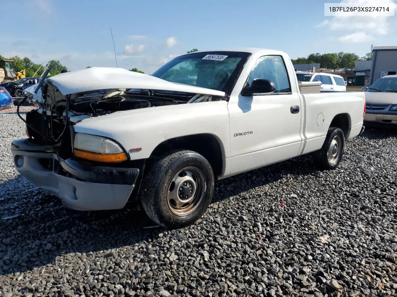 1999 Dodge Dakota VIN: 1B7FL26P3XS274714 Lot: 56547535