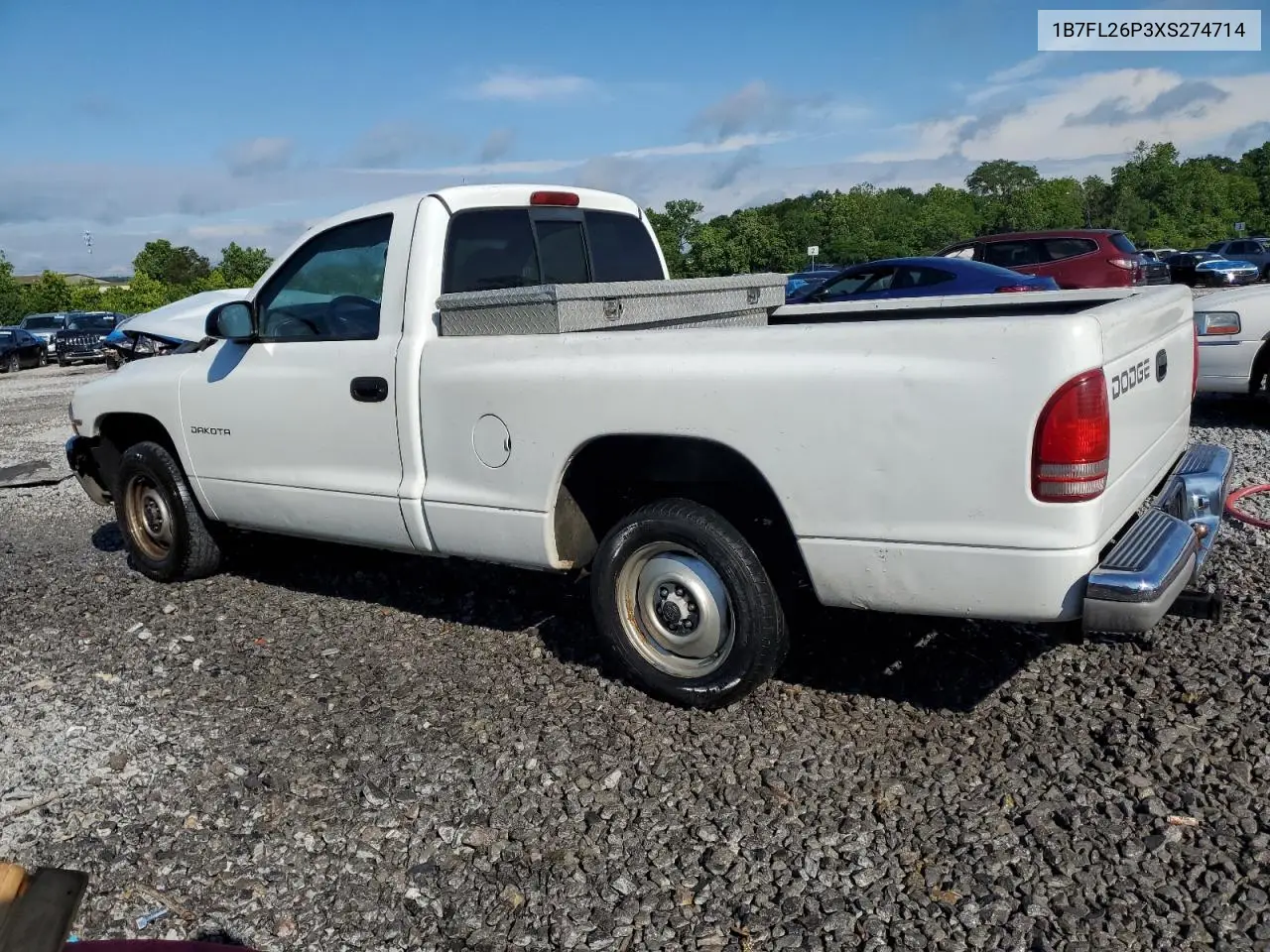 1999 Dodge Dakota VIN: 1B7FL26P3XS274714 Lot: 56547535