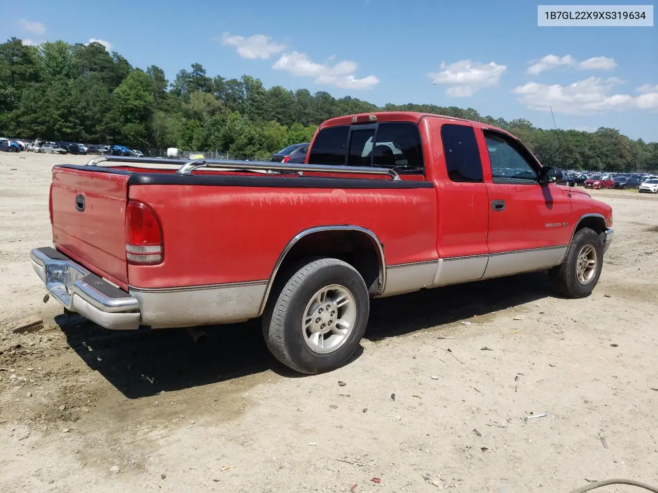 1999 Dodge Dakota VIN: 1B7GL22X9XS319634 Lot: 62074575
