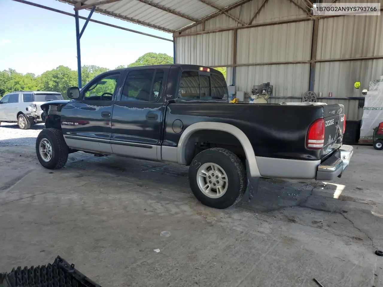 2000 Dodge Dakota Quad VIN: 1B7GG2AN9YS793766 Lot: 56201465