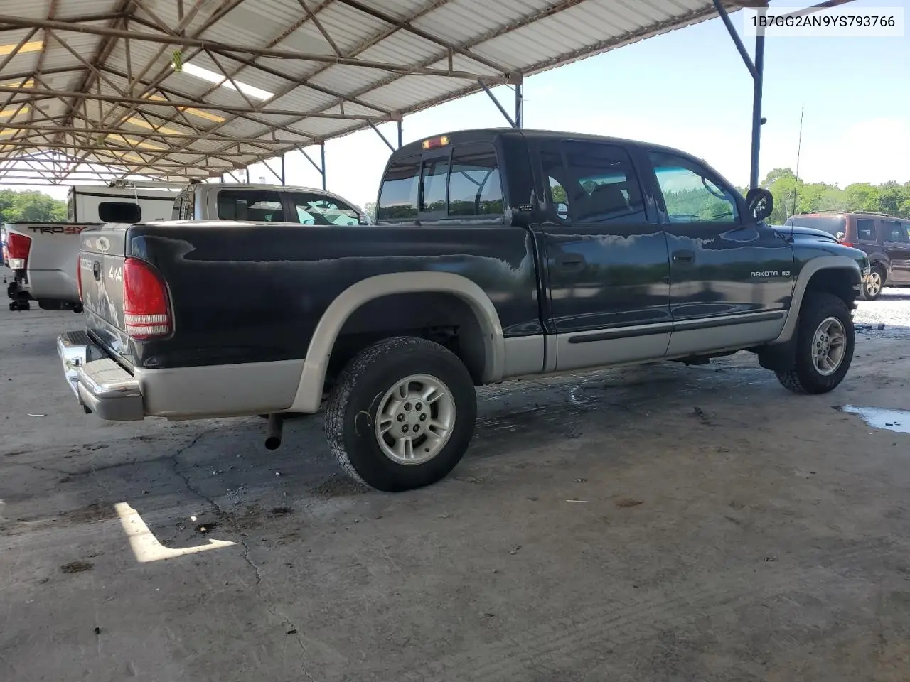 2000 Dodge Dakota Quad VIN: 1B7GG2AN9YS793766 Lot: 56201465