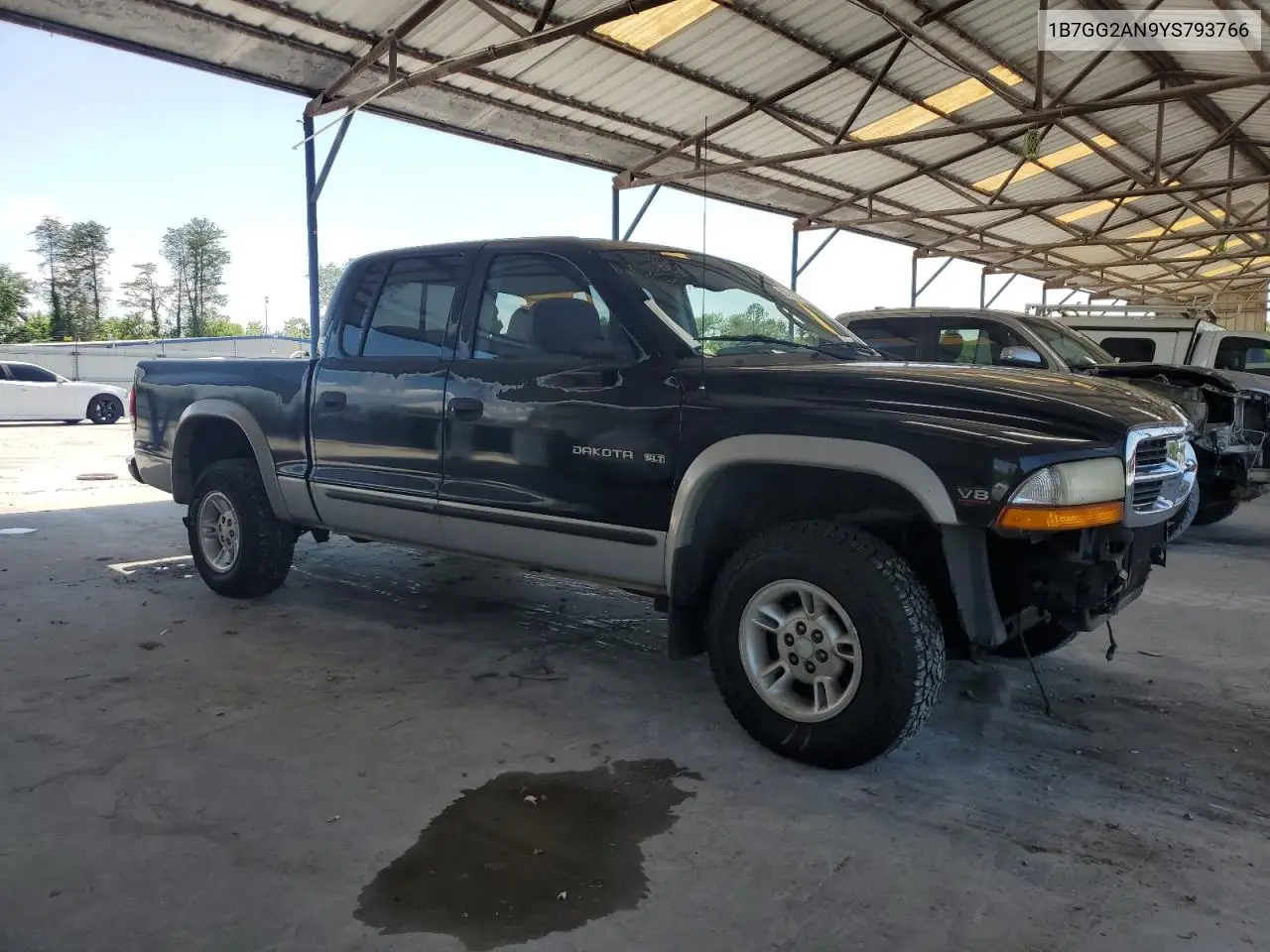 2000 Dodge Dakota Quad VIN: 1B7GG2AN9YS793766 Lot: 56201465