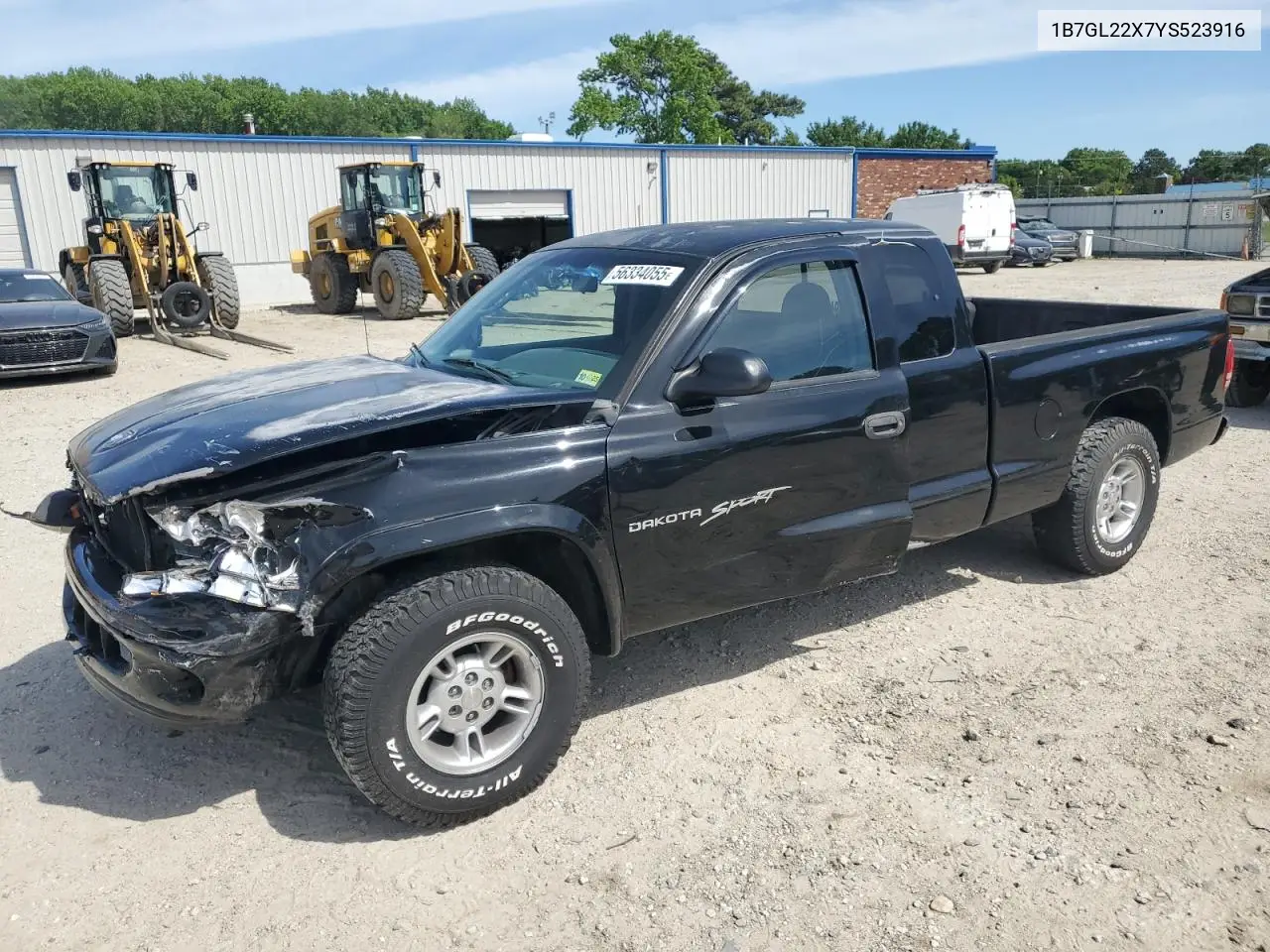 2000 Dodge Dakota VIN: 1B7GL22X7YS523916 Lot: 56334055