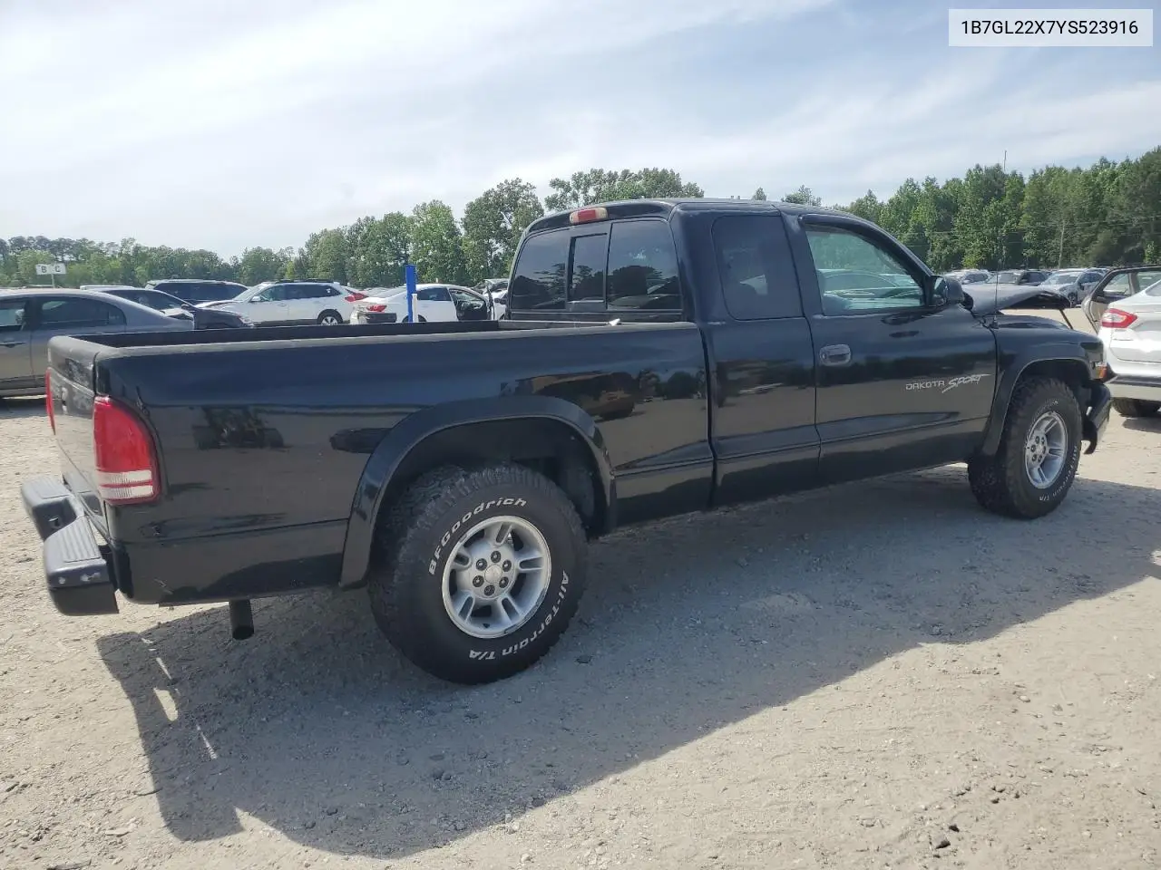 2000 Dodge Dakota VIN: 1B7GL22X7YS523916 Lot: 56334055