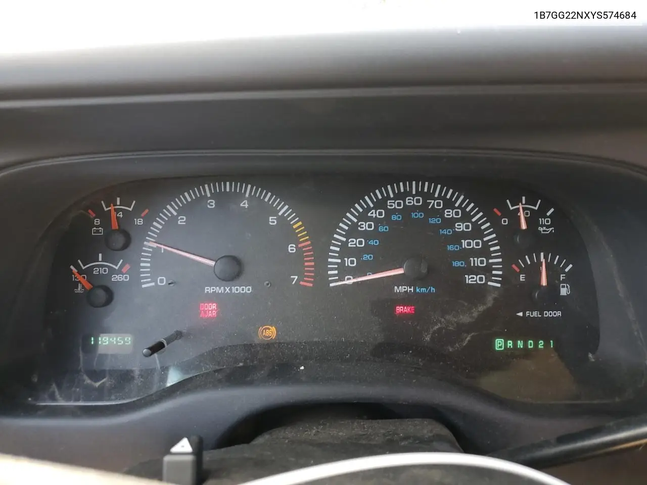 2000 Dodge Dakota VIN: 1B7GG22NXYS574684 Lot: 56360755