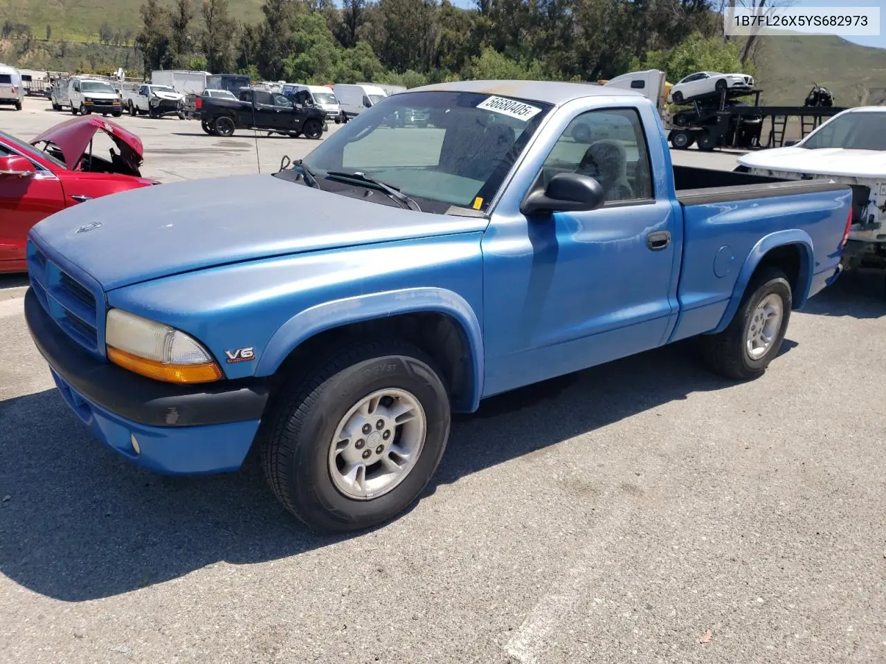 2000 Dodge Dakota VIN: 1B7FL26X5YS682973 Lot: 56680405