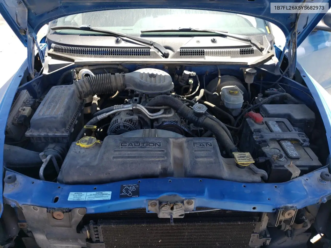 2000 Dodge Dakota VIN: 1B7FL26X5YS682973 Lot: 56680405