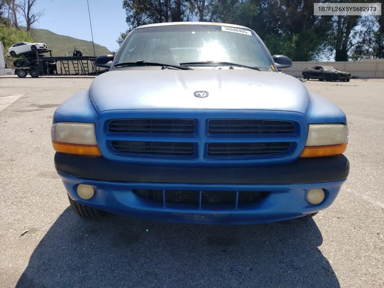 2000 Dodge Dakota VIN: 1B7FL26X5YS682973 Lot: 56680405