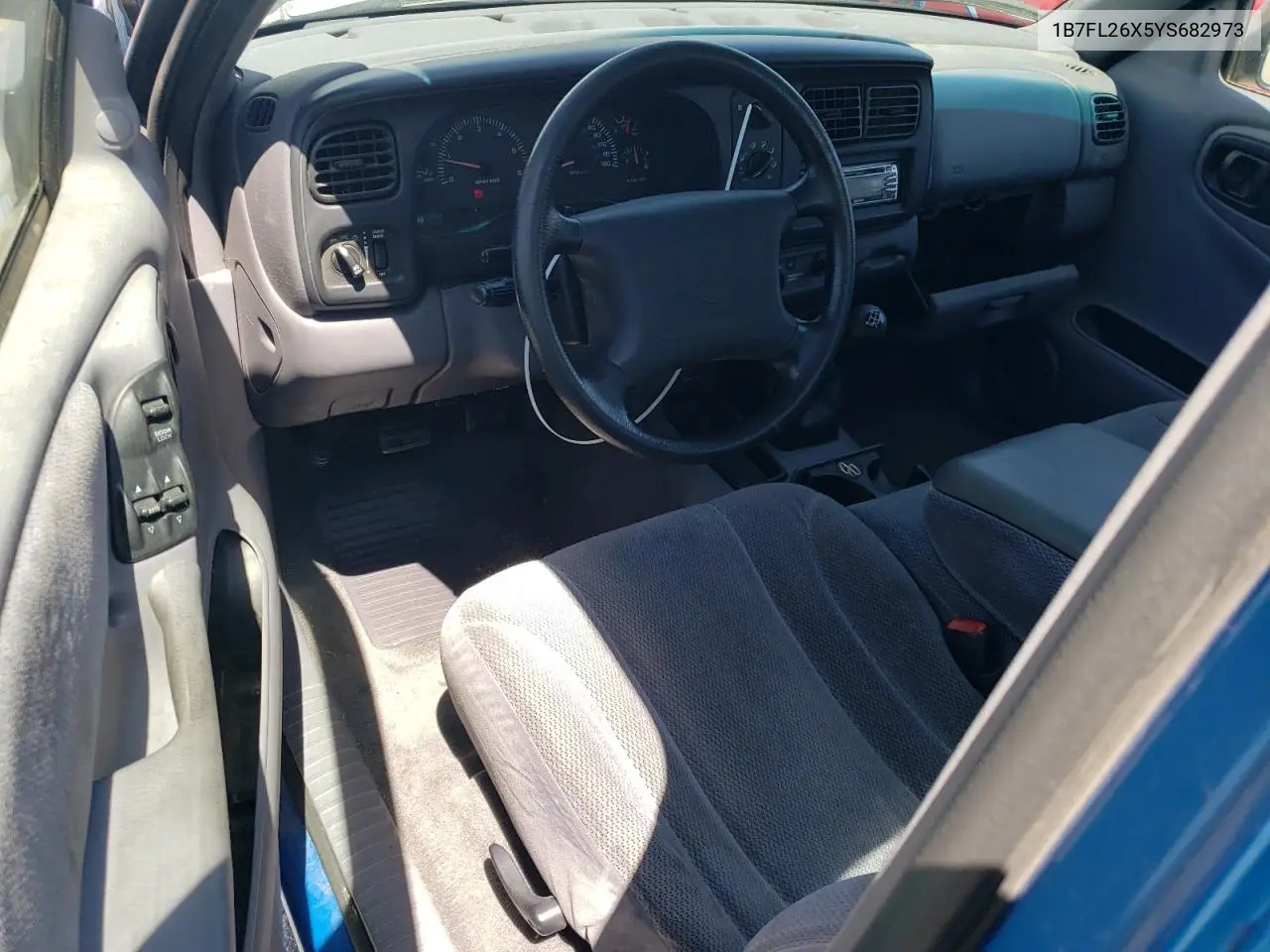 2000 Dodge Dakota VIN: 1B7FL26X5YS682973 Lot: 56680405