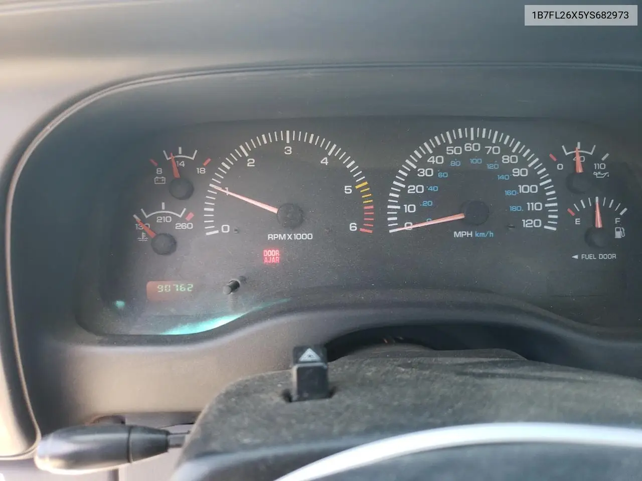 2000 Dodge Dakota VIN: 1B7FL26X5YS682973 Lot: 56680405