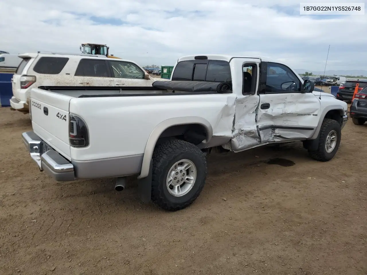 2000 Dodge Dakota VIN: 1B7GG22N1YS526748 Lot: 56950135
