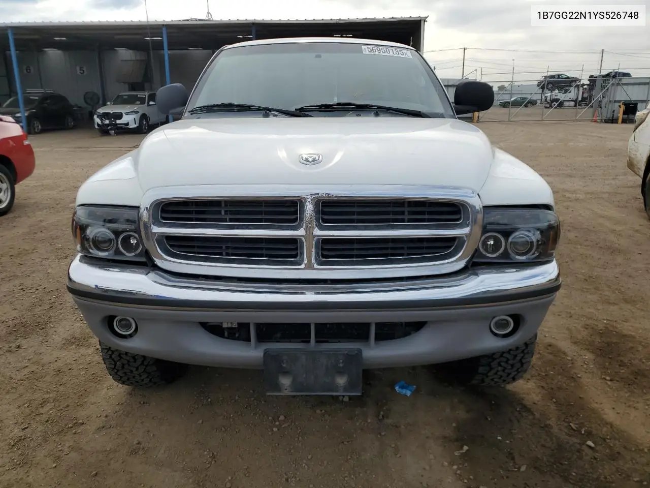 2000 Dodge Dakota VIN: 1B7GG22N1YS526748 Lot: 56950135