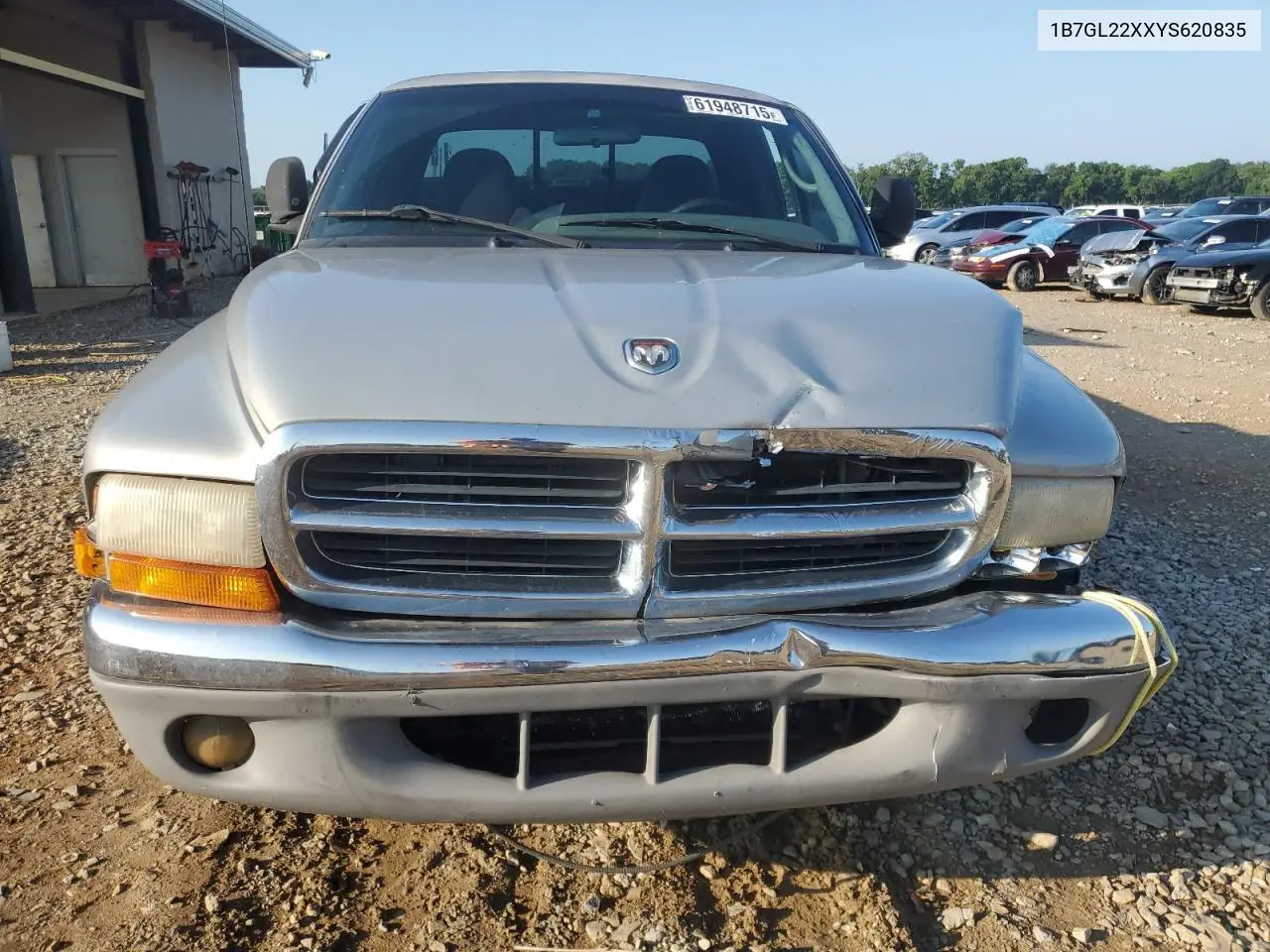 2000 Dodge Dakota VIN: 1B7GL22XXYS620835 Lot: 61948715