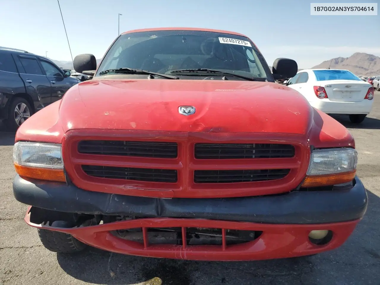 2000 Dodge Dakota Quad VIN: 1B7GG2AN3YS704614 Lot: 62407275