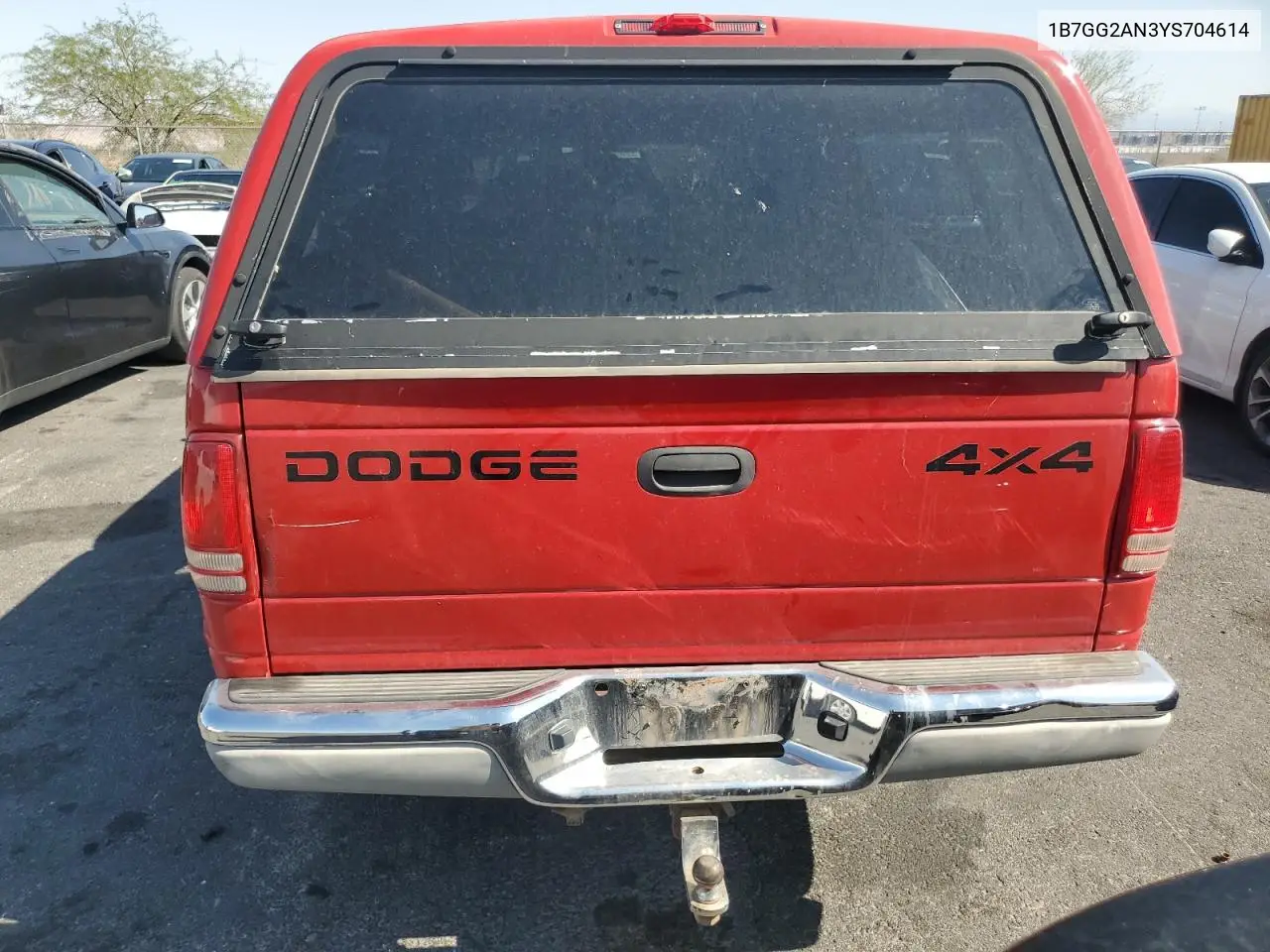 2000 Dodge Dakota Quad VIN: 1B7GG2AN3YS704614 Lot: 62407275