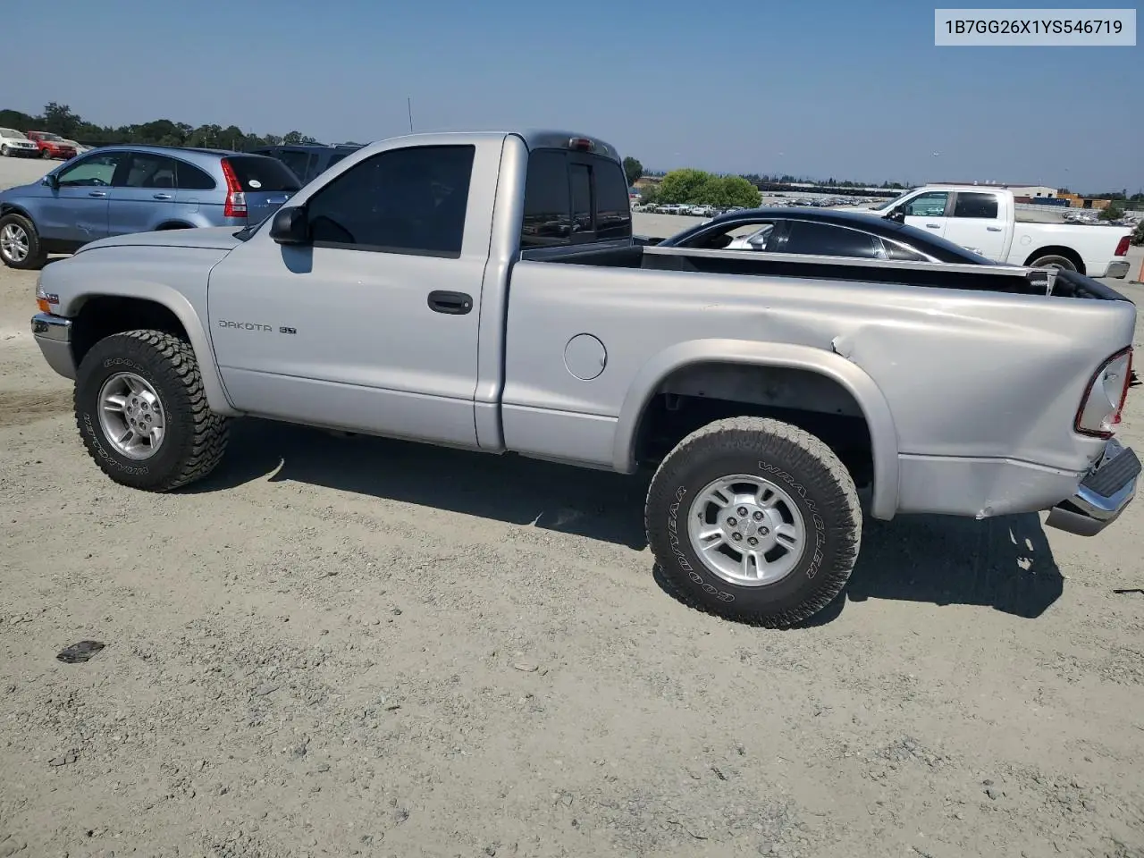 2000 Dodge Dakota VIN: 1B7GG26X1YS546719 Lot: 64782765