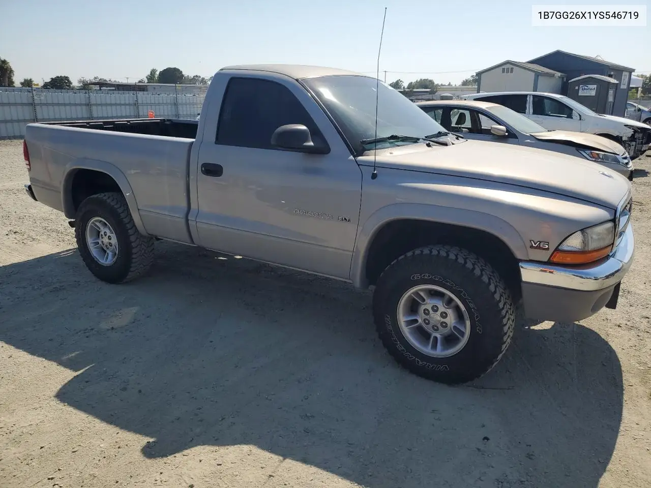 2000 Dodge Dakota VIN: 1B7GG26X1YS546719 Lot: 64782765