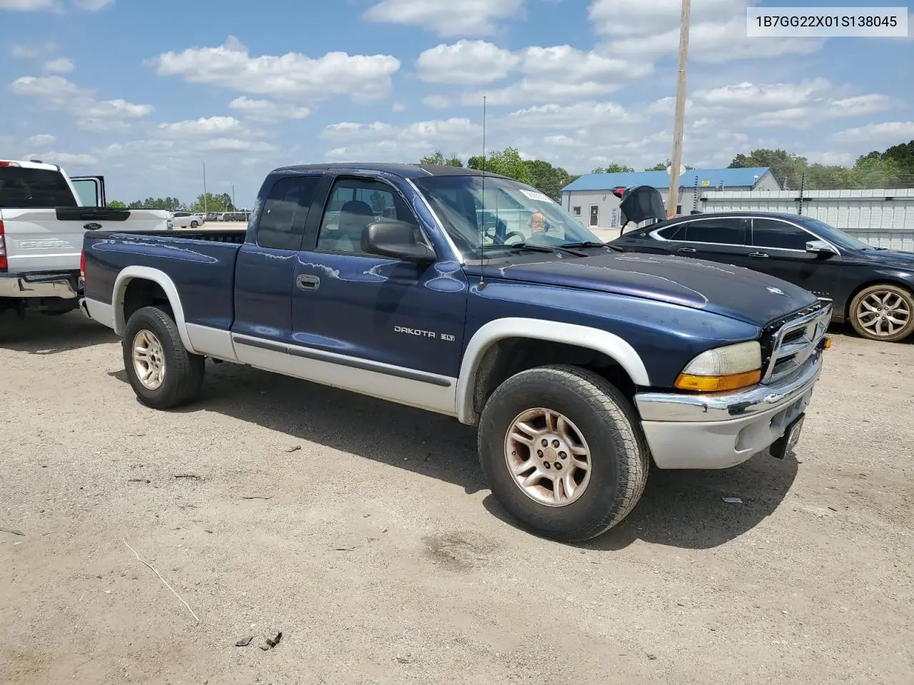 2001 Dodge Dakota VIN: 1B7GG22X01S138045 Lot: 56965635