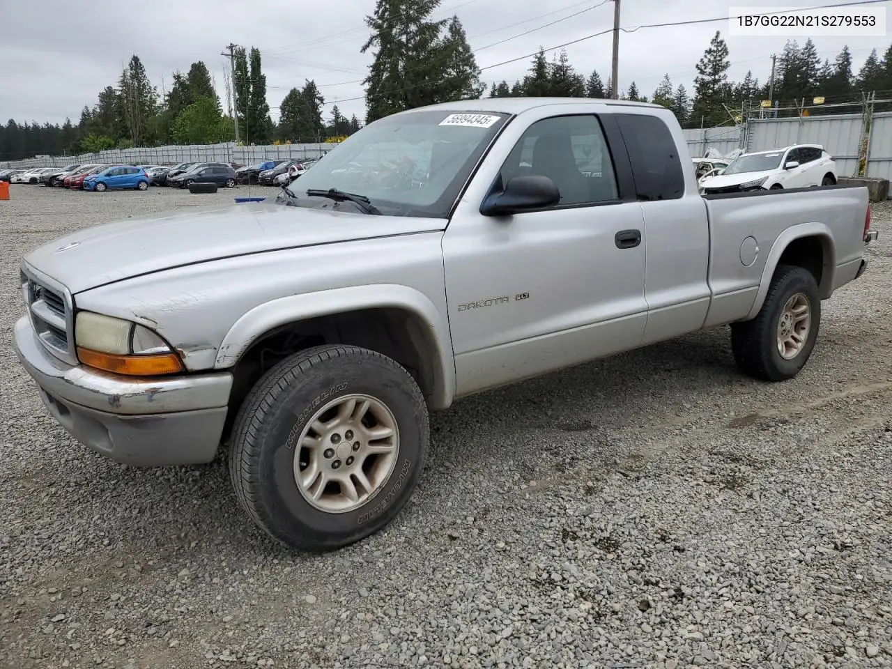 2001 Dodge Dakota VIN: 1B7GG22N21S279553 Lot: 56994345