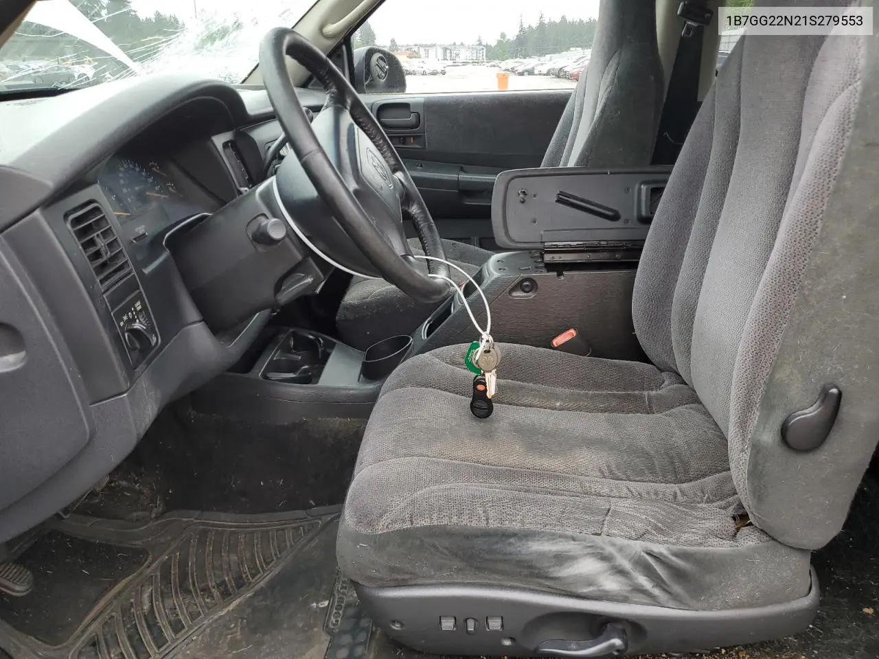 2001 Dodge Dakota VIN: 1B7GG22N21S279553 Lot: 56994345